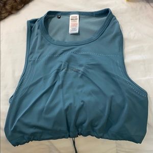 Gymshark Blue Drawstring Crop Top